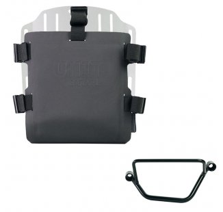 調整可能なハイパロンフロントとクイックカップリングを備えたアルミニウムバッグホルダー + ホンダ GB350S フレーム  左