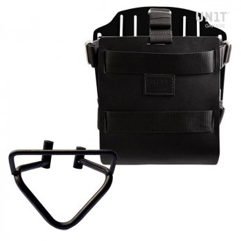 調節可能なレザーフロント、クイックカップリング、フレーム付きアルミバッグホルダー（2020年以降）