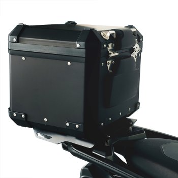 パッセンジャーハンドル付きラゲッジラック + BMW F450GS純正トップケース用プレート