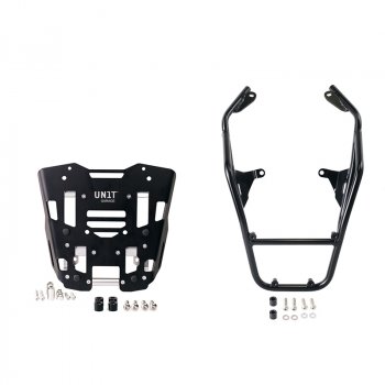 パッセンジャーハンドル付きラゲッジラック + オリジナルBMW R12 G/Sトップケース用プレート