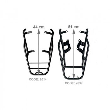 トップケースプレート固定用のパッセンジャーハンドル付きNineTラゲッジラック