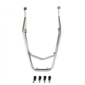 パッセンジャー ハンドル付きリア ラゲッジ ラック ドゥカティ デザート X シルバー