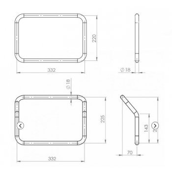 Atlasアルミニウムパニエ用HUSQVARNAフレーム