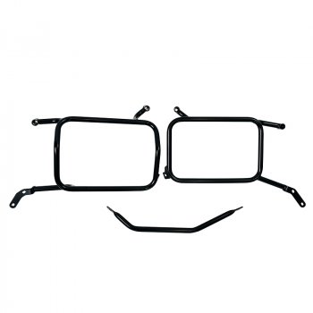 Moto Guzzi V85 TT (2024 年以降) アルミ サドルバッグ フレーム ブラック